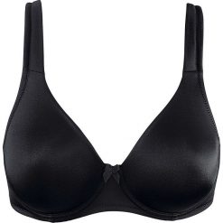 Biustonosz t-shirt bonprix czarny. Czarne biustonosze bonprix, bez wzorów. Za 44,99 zł.