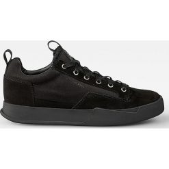 Sneakersy "Rackam Core" w kolorze czarnym. Czarne trampki i tenisówki damskie marki G-Star, z nadrukiem, z materiału, na sznurówki. W wyprzedaży za 343,95 zł.
