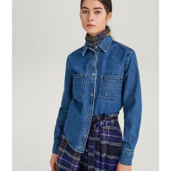 Jeansowa koszula ReDesign - Niebieski. Niebieskie bez kategorii marki Reserved, z jeansu. Za 159,99 zł.