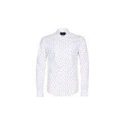Koszule z długim rękawem Scotch Soda ERFRI. Białe koszule męskie Scotch & Soda, xl, bez wzorów, bez kołnierzyka, z długim rękawem. Za 247,20 zł.
