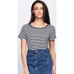 Bluzki, topy, tuniki: Granatowy T-shirt Molly's Theme