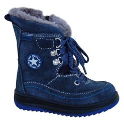 Protetika Buty Zimowe Za Kostkę Chłopięce Bory 24 Niebieski. Niebieskie buty chłopięce zimowe marki Protetika, ze skóry, za kostkę. Za 185,00 zł.