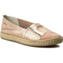 Espadryle GEOX - D Modesty C D6229C 0SK21 CH8D8 Rose Gold/Peach. Różowe espadryle damskie Geox, bez wzorów, ze skóry, bez obcasa, na płaskiej podeszwie. W wyprzedaży za 289,00 zł.