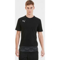 Puma teamFINAL 21 Koszulka Czarny. Czarne podkoszulki męskie Puma, s, bez wzorów, z bawełny, z krótkim rękawem. Za 171,95 zł.