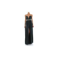 Sukienki długie Elisabetta Franchi AB11497E2. Zielone sukienki damskie Elisabetta Franchi, bez wzorów, bez kołnierzyka, bez rękawów, długie. Za 1823,01 zł.