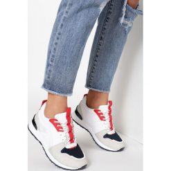 Biało-Granatowe Sneakersy Nereiroe. Białe buty sportowe damskie Born2be. Za 89,99 zł.