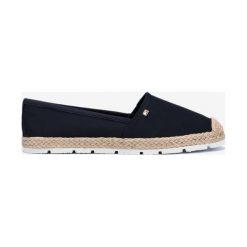 Tommy Hilfiger Espadryle Niebieski. Niebieskie espadryle damskie TOMMY HILFIGER, bez wzorów, z materiału, bez obcasa. Za 326,95 zł.
