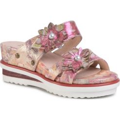 Klapki LAURA VITA - Dicezeo 02 SL16312-2B Rose. Różowe klapki damskie LAURA VITA, bez wzorów, ze skóry, bez obcasa, na obcasie. Za 379,00 zł.