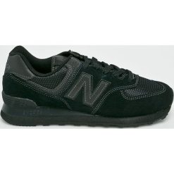 New Balance - Buty ML574ETE. Czarne sneakersy męskie New Balance, ze skóry, na sznurówki. W wyprzedaży za 269,90 zł.