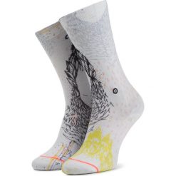 Skarpety Wysokie Damskie STANCE - Whimsical W525A19WHI White. Białe skarpetki damskie Stance, bez wzorów, z elastanu. Za 69,99 zł.