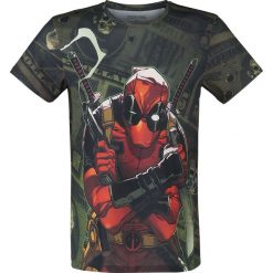 T-shirty męskie z nadrukiem: Deadpool Dollar Bills T-Shirt wielokolorowy