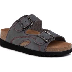 Klapki SCHOLL - Moldava Stitching MF27649 Grey/Dk Red. Szare klapki damskie Scholl, ze skóry. W wyprzedaży za 229,00 zł.