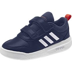 DZIECIĘCE BUTY ADIDAS TENSAUR (25). Niebieskie buciki niemowlęce Adidas, ze skóry, z paskami. W wyprzedaży za 78,00 zł.