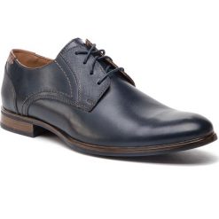 Półbuty LASOCKI FOR MEN - MB-ELAN-20 Cobalt Blue. Niebieskie buty wizytowe męskie Lasocki For Men, bez wzorów, ze skóry, eleganckie, bez zapięcia. Za 189,99 zł.