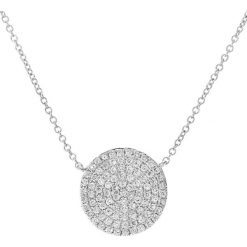 Złoty naszyjnik z diamentową zawieszką - dł. 40 cm. Szare naszyjniki damskie REVONI, z diamentem, złote. W wyprzedaży za 859,95 zł.