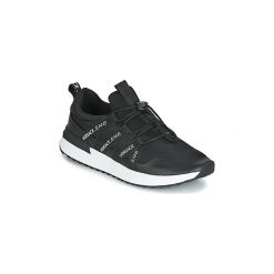 Buty Versace Jeans EOYTBSG3. Czarne trampki męskie Versace Jeans, bez wzorów, z jeansu, bez zapięcia. Za 479,00 zł.