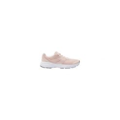 Buty do biegania CUSHION damskie. Różowe buty sportowe damskie KALENJI, bez wzorów, z poliesteru, do biegania. Za 79,99 zł.