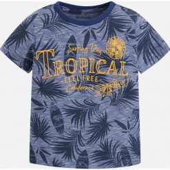 Mayoral - T-shirt dziecięcy 92-134 cm. Szare t-shirty męskie marki Mayoral, z bawełny, z okrągłym kołnierzem. Za 54,90 zł.