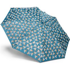 Parasol MOSCHINO. Niebieskie parasole MOSCHINO, bez wzorów. W wyprzedaży za 263,00 zł.