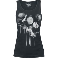 Black Premium by EMP Longing For Evil Top damski czarny. Czarne bluzki damskie marki Black Premium by EMP, l, z nadrukiem, z okrągłym kołnierzem, bez rękawów. Za 29,90 zł.