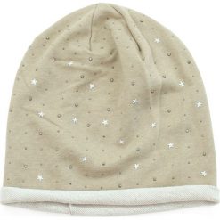 Czapka damska Beanie w błyskotki beżowa. Brązowe czapki zimowe damskie marki Art of Polo. Za 32,73 zł.