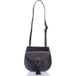 Torebki klasyczne damskie: Skórzana torebka „Lady” w kolorze czarnym – 21 x 19 x 6,5 cm