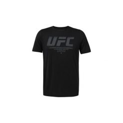 T-shirty z krótkim rękawem Reebok Sport Koszulka UFC Fan Gear Logo. Czarne koszulki męskie marki Reebok Sport, s, bez wzorów, sportowe, bez kołnierzyka, krótkie. Za 99,95 zł.