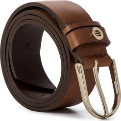 Pasek Damski TOMMY HILFIGER - Classic Belt 3.5 AW0AW07140 GES. Pomarańczowe paski damskie TOMMY HILFIGER, w paski, ze skóry. Za 229,00 zł.