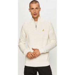 Brave Soul - Sweter. Białe swetry męskie Brave Soul, s, bez wzorów, z dzianiny, bez kołnierzyka, bez kaptura. Za 79,90 zł.