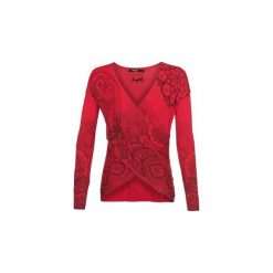 Swetry Desigual LISBOA. Czerwone swetry klasyczne damskie Desigual, l. Za 309,00 zł.