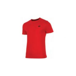 4f Koszulka męska H4L18-TSM002 czerwona r. 3XL. Czerwone koszulki sportowe męskie 4f, l. Za 34,99 zł.