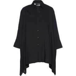 Bluzka oversize bonprix czarny. Czarne bluzki damskie bonprix, bez wzorów, bez kołnierzyka, z krótkim rękawem. Za 89,99 zł.