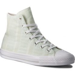 Trampki CONVERSE - Ctas Gemma Hi 555841C Fiberglass/White/Mouse. Zielone półbuty damskie Converse, bez wzorów, z gumy, bez zapięcia. W wyprzedaży za 239,00 zł.