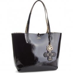 Torebka LAUREN RALPH LAUREN - Rvrsble Tote 431723216001 Medium Black/Black Natural. Czarne torebki klasyczne damskie Lauren Ralph Lauren, ze skóry ekologicznej. Za 879,90 zł.
