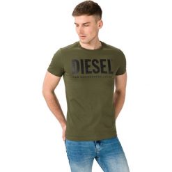 Diesel T-Diego Koszulka Zielony. Zielone podkoszulki męskie Diesel, m, z nadrukiem, z bawełny, bez kołnierzyka, krótkie. Za 219,95 zł.