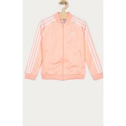 Adidas Originals - Bluza dziecięca 128-164 cm. Różowe bluzy dziewczęce adidas Originals, z aplikacjami, z poliesteru, bez rękawów, bez kaptura. Za 169,90 zł.