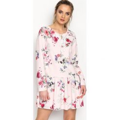 Różowo-Bordowa Sukienka Baylor. Czerwone sukienki mini marki Born2be, s, z elastanu. Za 74,99 zł.