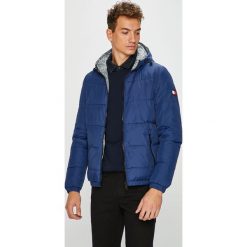 Tommy Hilfiger - Kurtka dwustronna. Niebieskie płaszcze męskie TOMMY HILFIGER, xl, bez wzorów, z poliesteru, krótkie, z kapturem. W wyprzedaży za 669,90 zł.