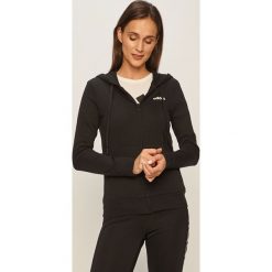 Adidas - Bluza. Czarne bluzy damskie Adidas, s, z aplikacjami, z bawełny, bez rękawów, z kapturem. Za 199,90 zł.
