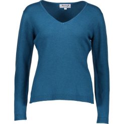 Sweter w kolorze morskim. Niebieskie swetry damskie marki Cashmere & Jackets, s, bez wzorów, z kaszmiru, bez rękawów, bez kaptura. W wyprzedaży za 137,95 zł.