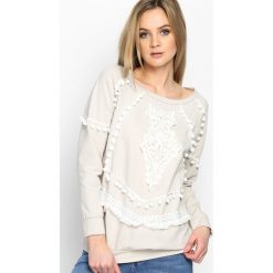 Bluzy damskie: Beżowa Bluza Pocahontas