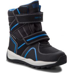Śniegowce GEOX - J Orizont B. Abx B J840BB 011CE C0245 S Black/Royal. Czarne śniegowce chłopięce Geox, bez zapięcia. W wyprzedaży za 279,00 zł.