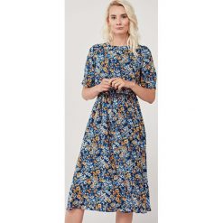 Sukienka Livia Arabella 46 wielokolorowy. Pomarańczowe sukienki damskie na lato, s, w kwiaty, z bawełny, midi. Za 297,00 zł.