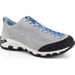 Skórzane buty trekkingowe w kolorze szarym. Szare buty trekkingowe damskie marki Marco Tozzi. W wyprzedaży za 318,95 zł.