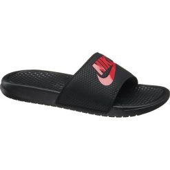 Klapki męskie Nike Benassi NIKE czarne. Czarne klapki męskie Nike, bez wzorów, z materiału. Za 99,90 zł.