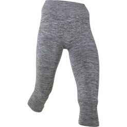 Legginsy sportowe damskie: Legginsy sportowe 3/4, bezszwowe bonprix szary melanż