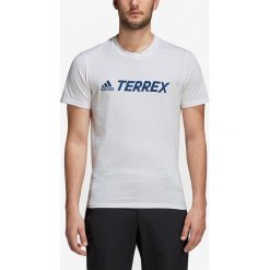 Adidas Performance Koszulka Biały. Białe koszulki męskie adidas Performance, z nadrukiem, z bawełny, bez kołnierzyka, z krótkim rękawem, krótkie. Za 137,95 zł.