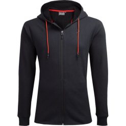 Bluza męska BLM605 - głęboka czerń - Outhorn. Pomarańczowe bluzy męskie Outhorn, m, bez wzorów, bez kołnierzyka, bez rękawów, bez kaptura. W wyprzedaży za 69,99 zł.