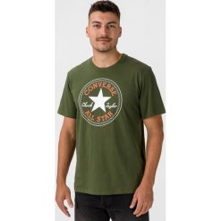 Converse Koszulka Zielony. Zielone podkoszulki męskie Converse, xxl, z nadrukiem, z bawełny, z krótkim rękawem. Za 102,95 zł.