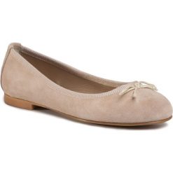 Baleriny GINO ROSSI - E20-26211LX Grey. Brązowe baleriny damskie Gino Rossi, bez wzorów, ze skóry, bez obcasa. Za 219,99 zł.